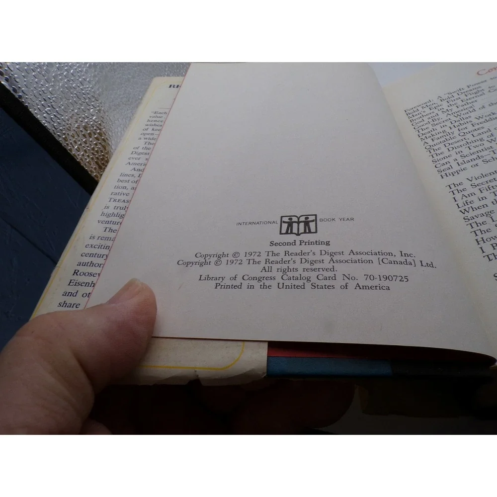 Vintage 1972 Readers Digest 50th Anniversary Treasury Hardcover Book Anthology